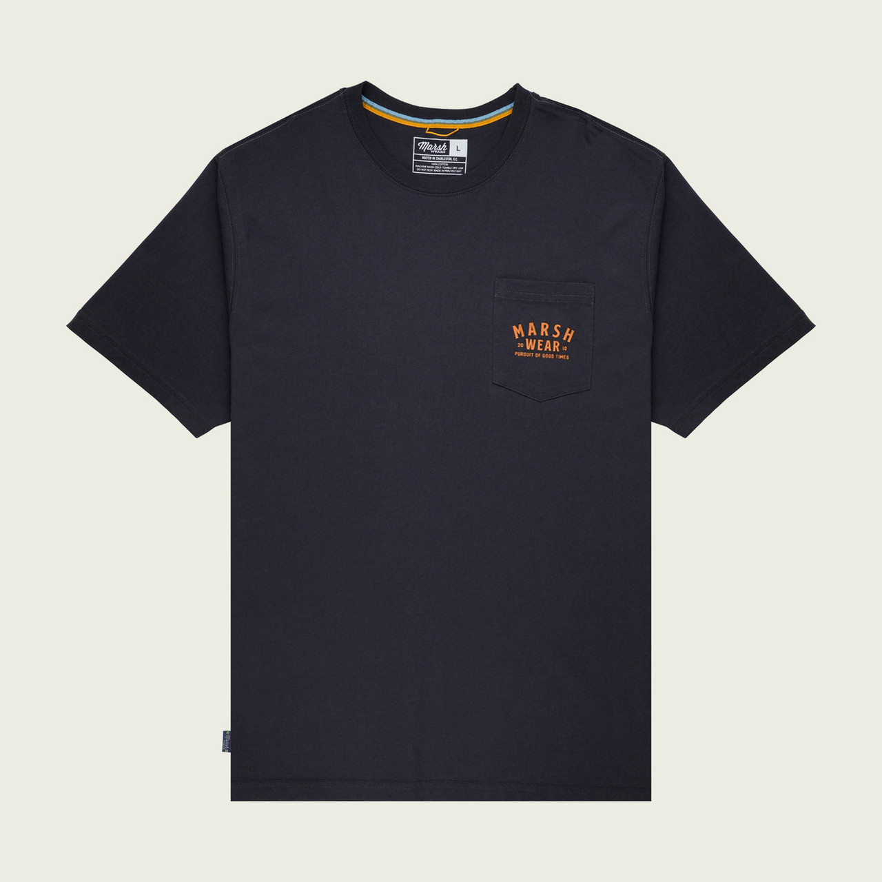 Marsh Wear MWT1068 Alton Camo Short Sleeve Tee Black