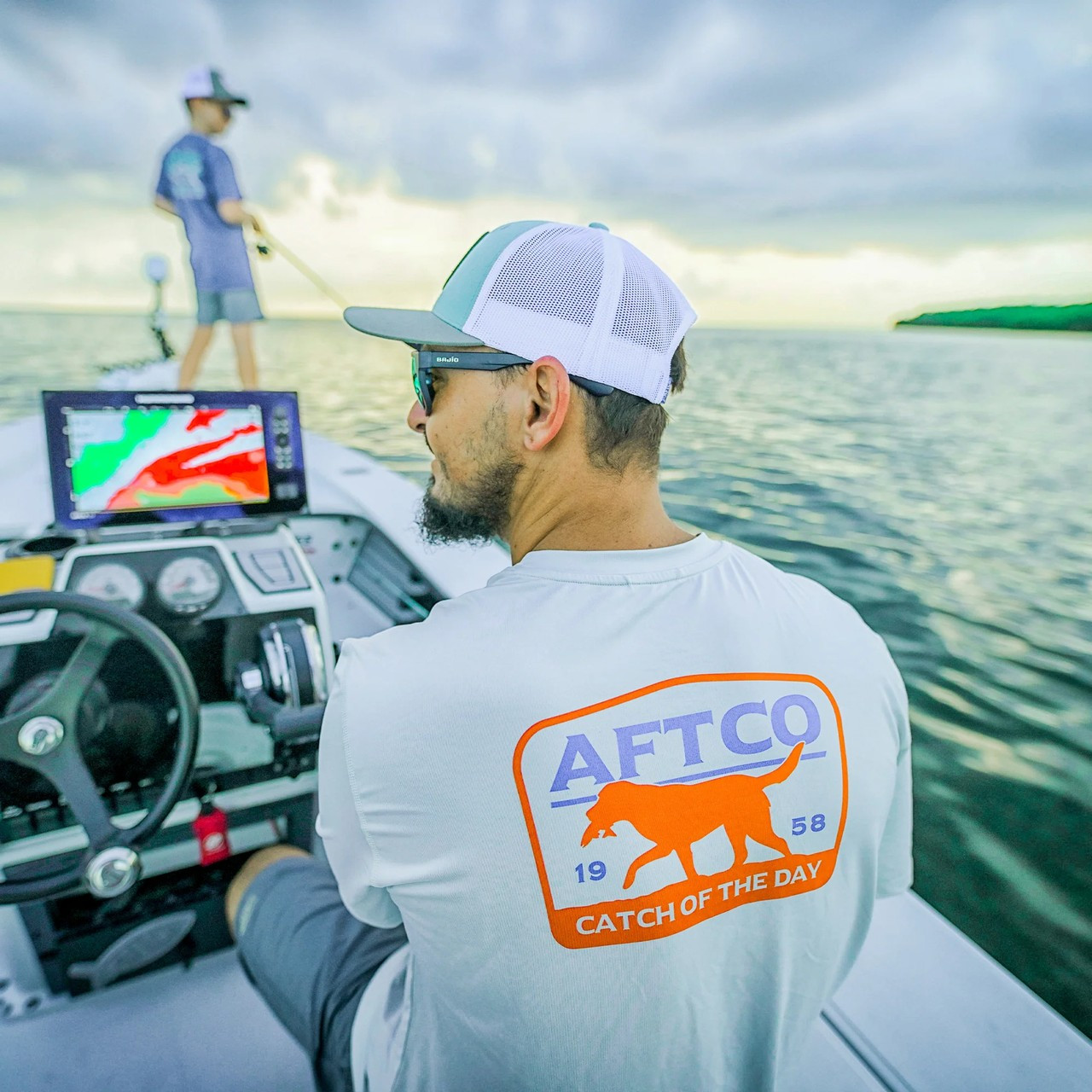 M60189 Aftco Fetch UVX SS Sun Protection Shirt