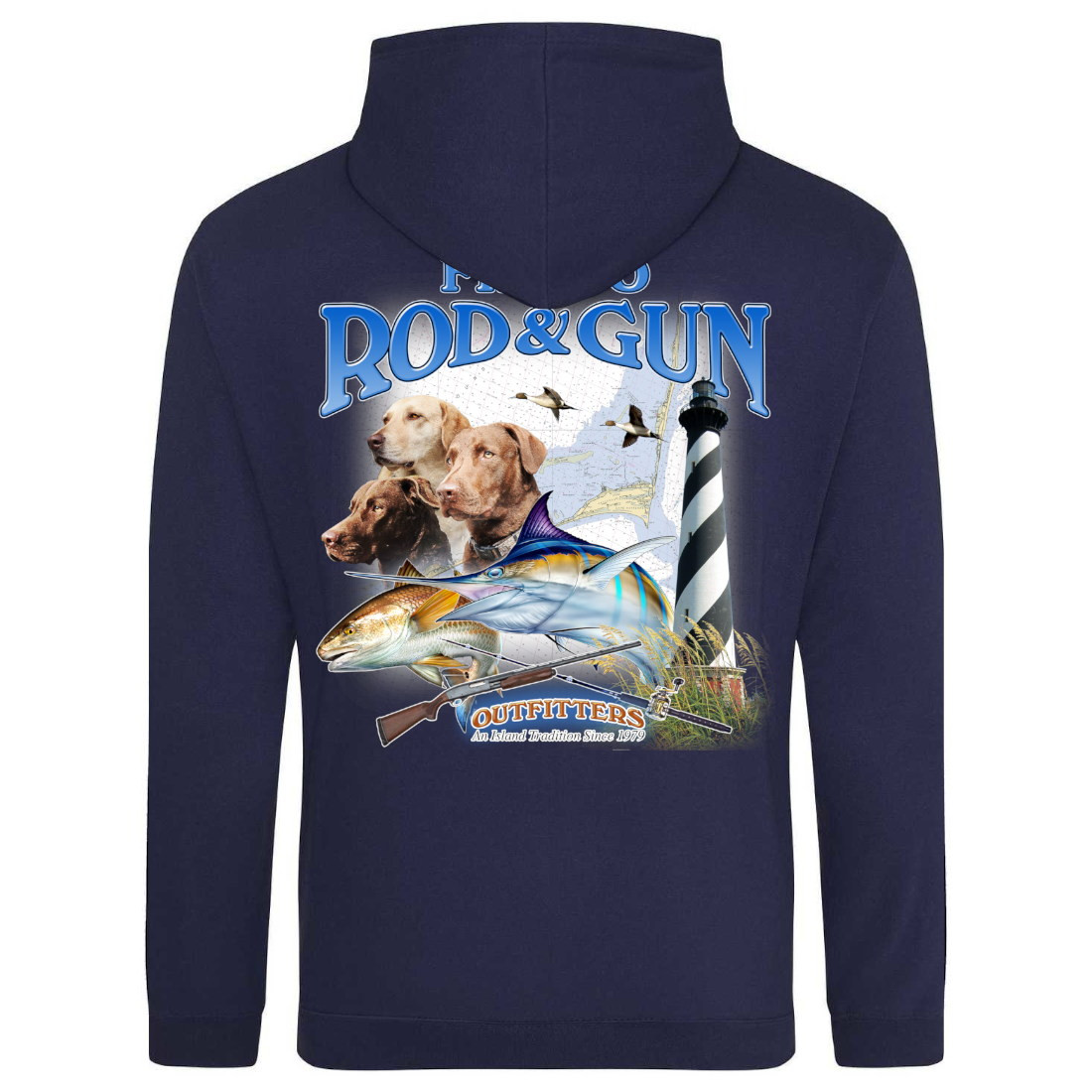 Frisco Rod & Gun 3Dogs Hooded Pullover Sweatshirt