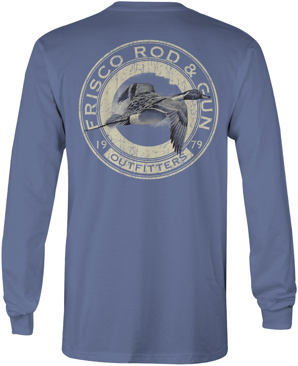 6014 Frisco Rod & Gun Format Pintail Long Sleeve Tee BlueJean - Back