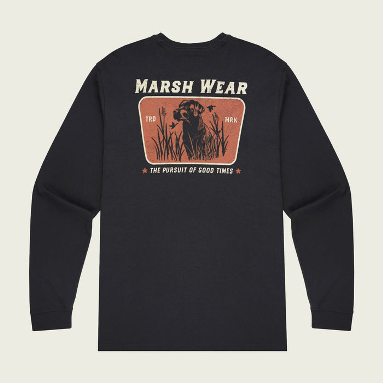 MarshWear MWT2042 Lookout Long Sleeve Tee Black - Back