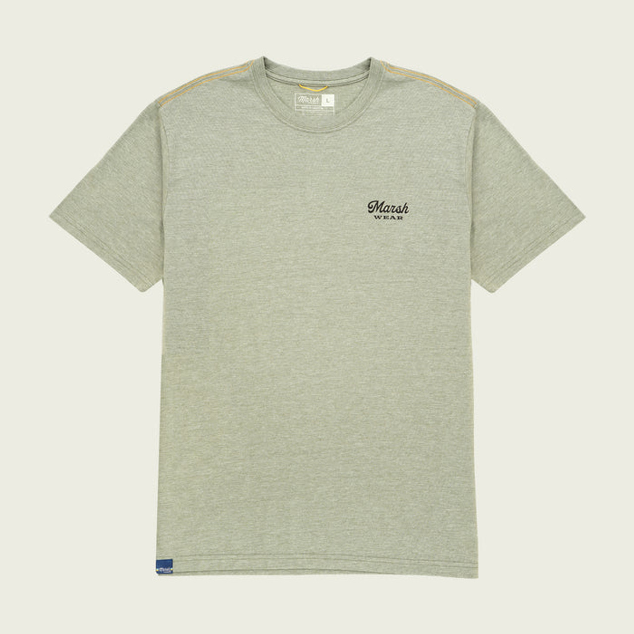 Marsh Wear MWT3082 Paddling Short Sleeve Tee FossilHeather - Front
