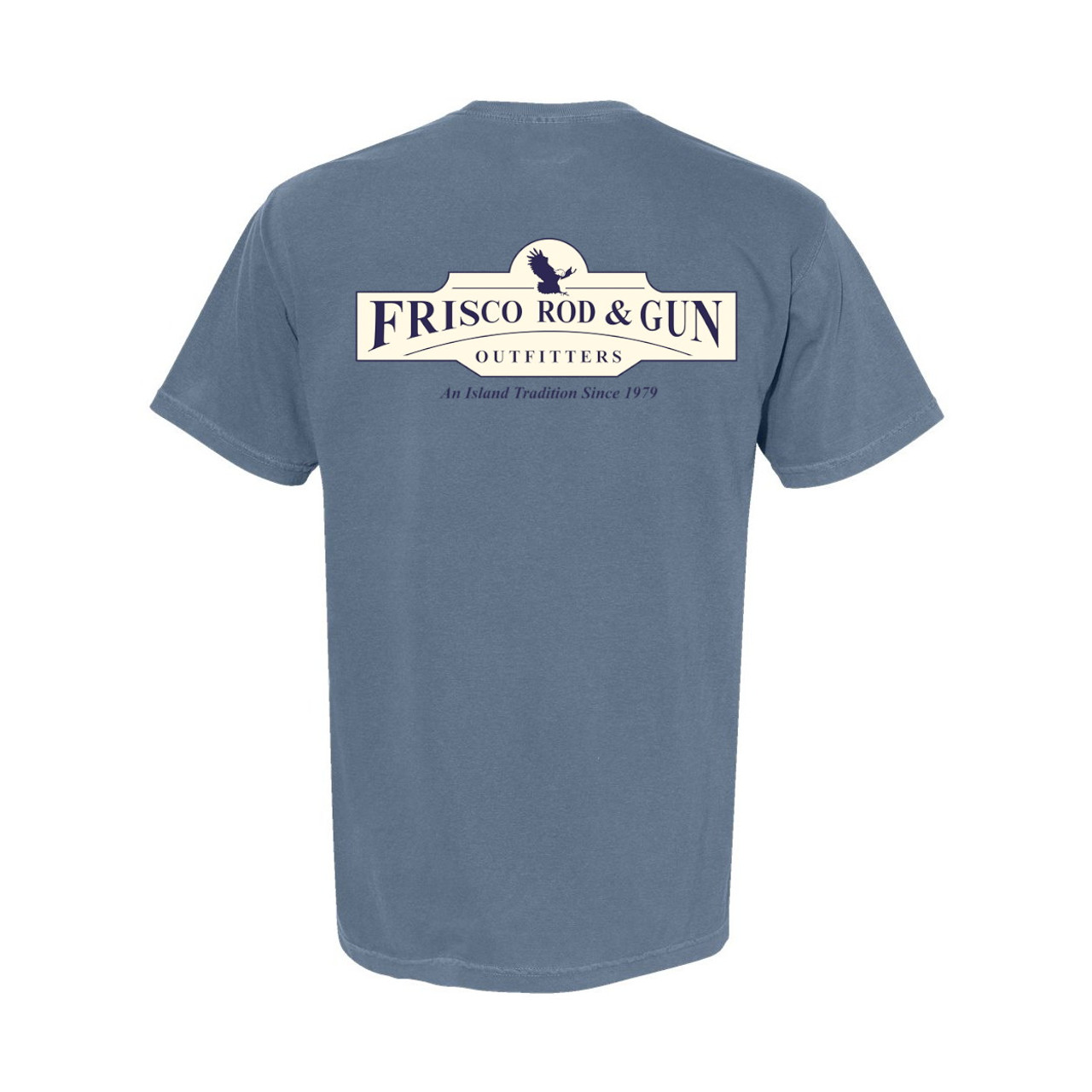 6030 Frisco Rod & Gun Billboard Short Sleeve Pocket Tee - BlueJean