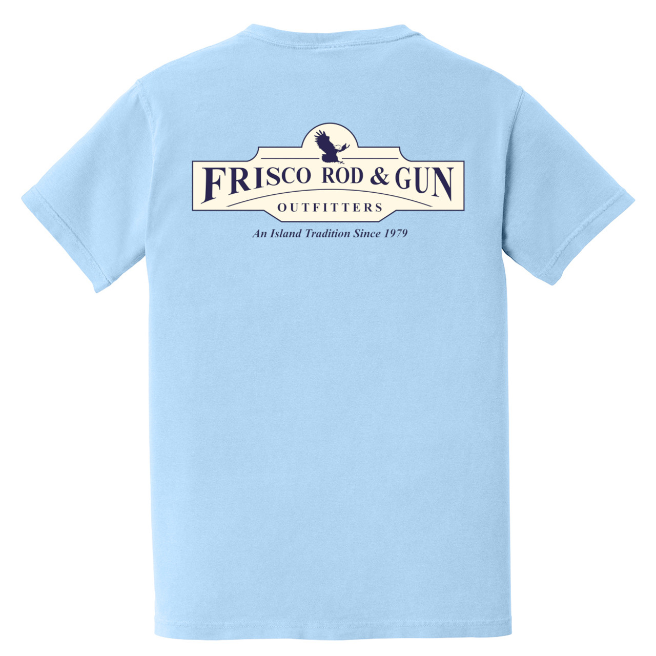 6030 Frisco Rod & Gun Billboard Short Sleeve Pocket Tee - Hydrangea