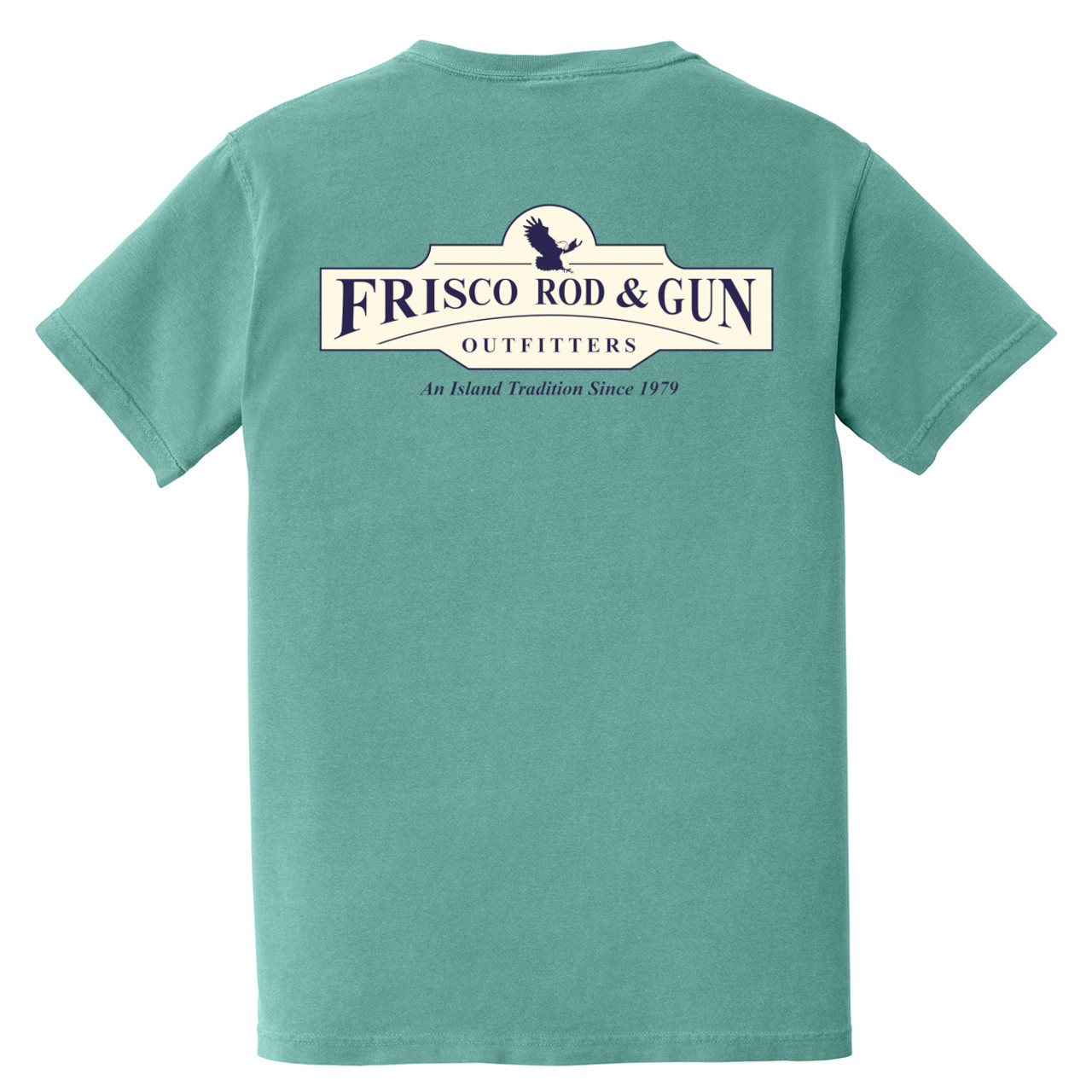 6030 Frisco Rod & Gun Billboard Short Sleeve Pocket Tee - Seafoam