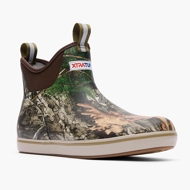 XTRATUF 6 Inch Ankle Deck Boots - Mossy Oak Country DNA