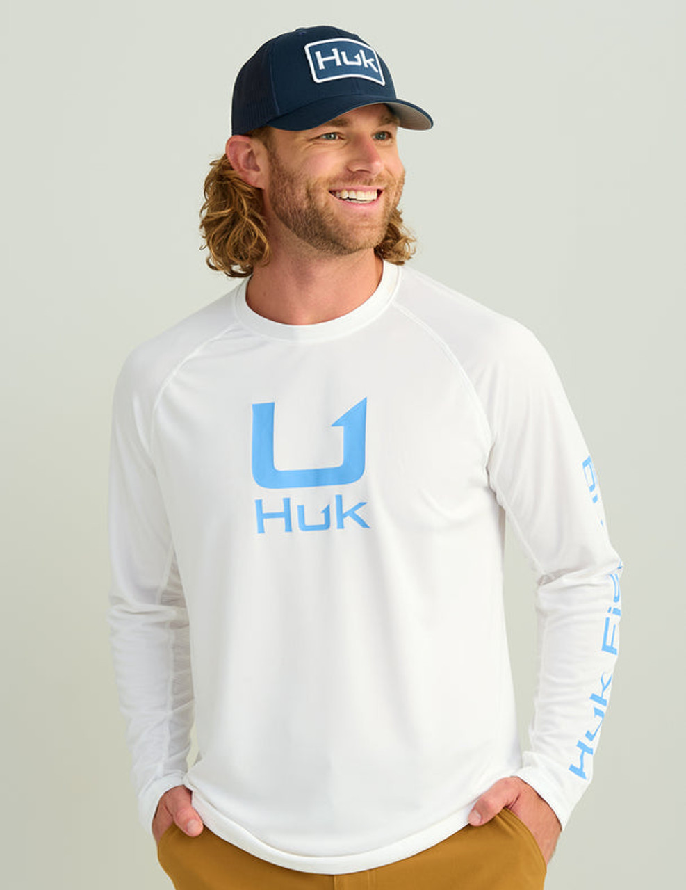 H1200573-100 Huk Icon Long Sleeve Performance Crew