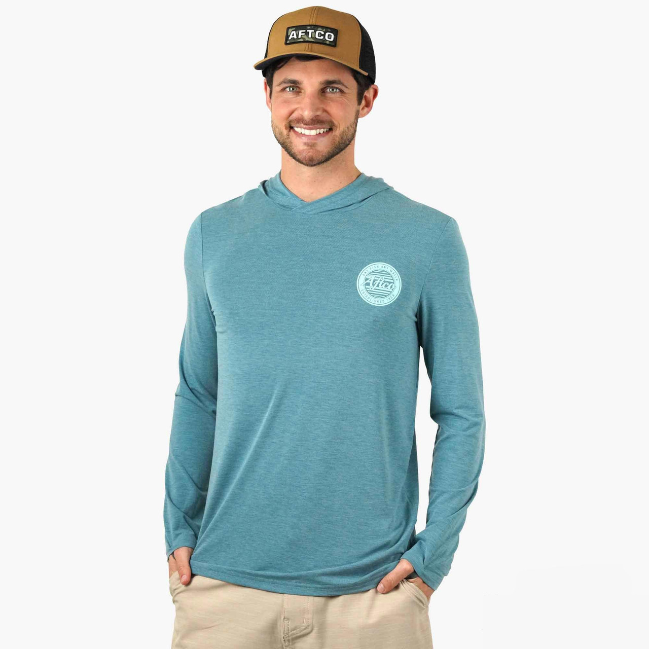 M63228 Aftco Ocean Bound LS Sun Protection Hoodie
