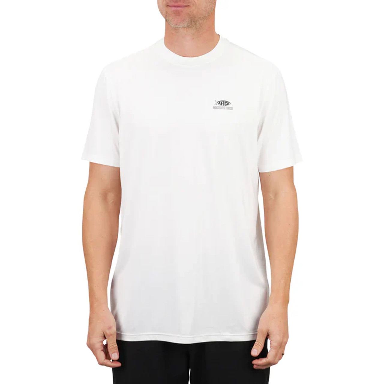 M60185 Aftco Jigfish UVX Americana SS Performance Shirt