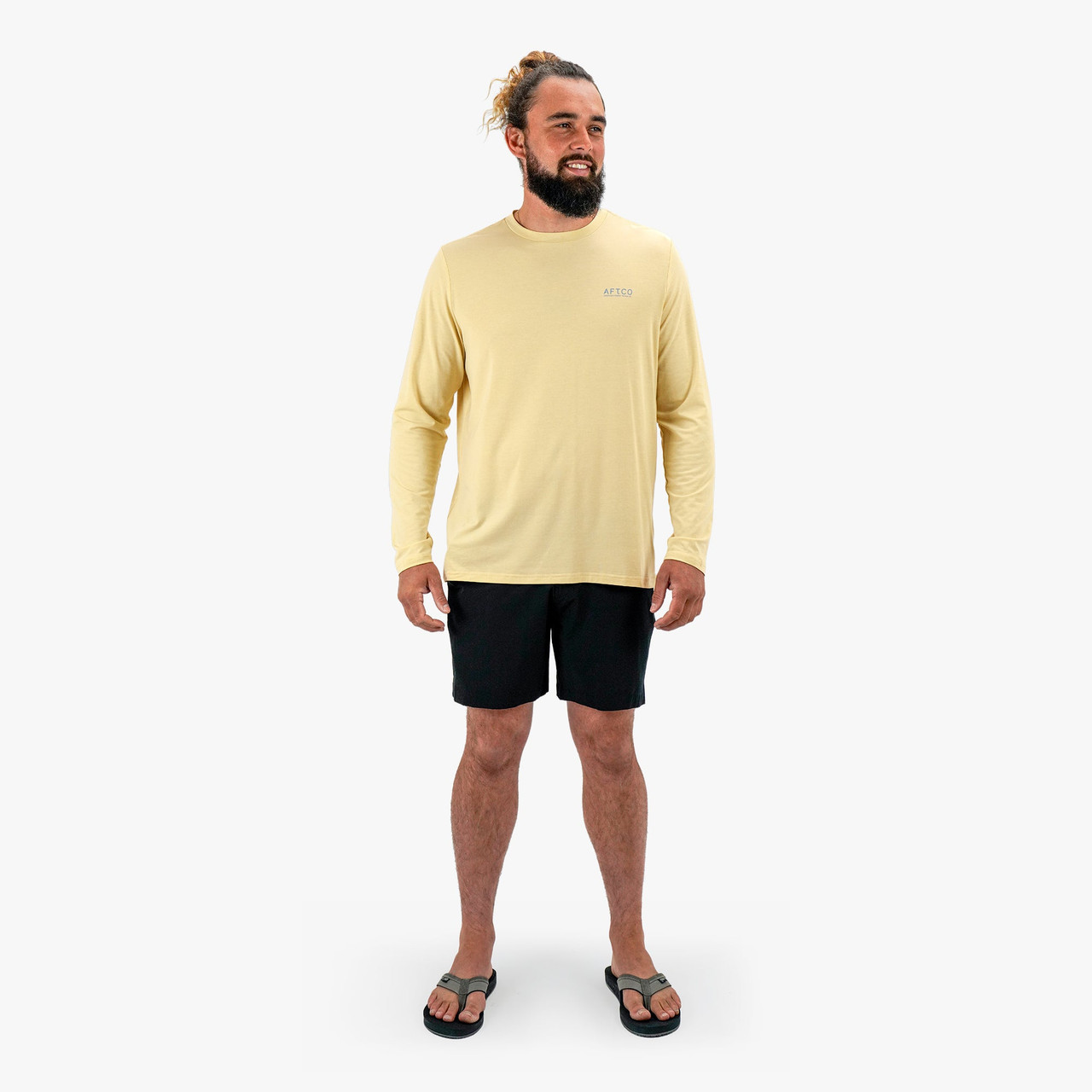 M61228 Aftco Ocean Bound LS Performance Shirt