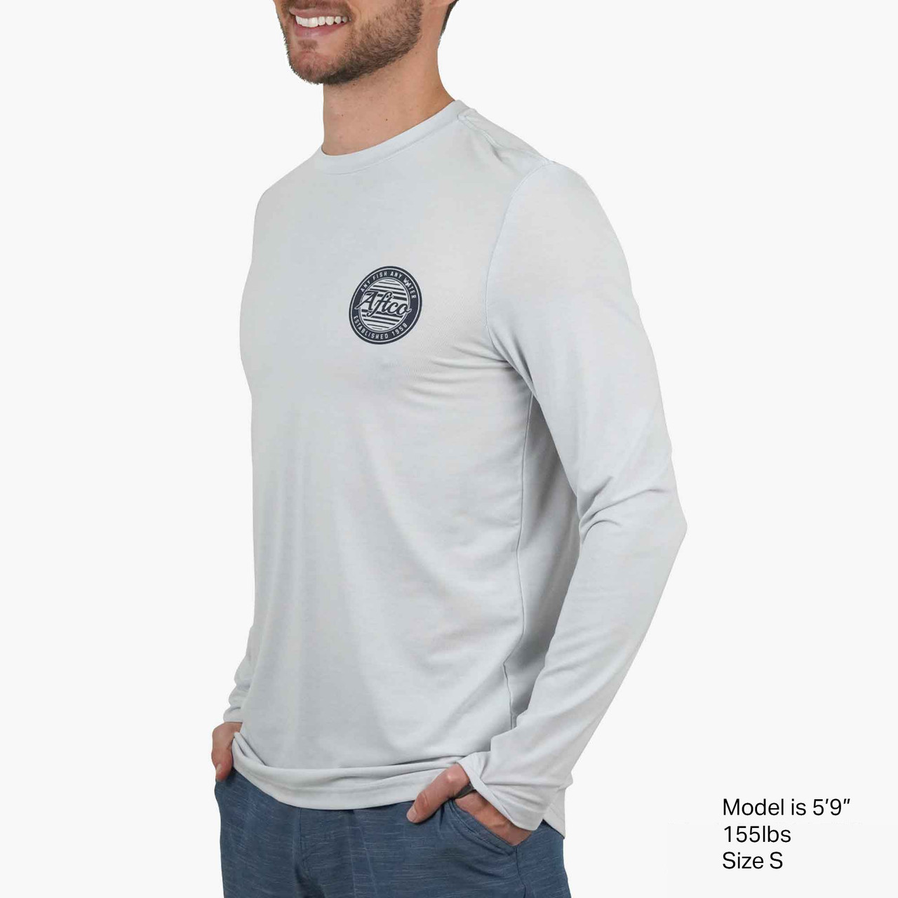 M61228 Aftco Ocean Bound LS Performance Shirt