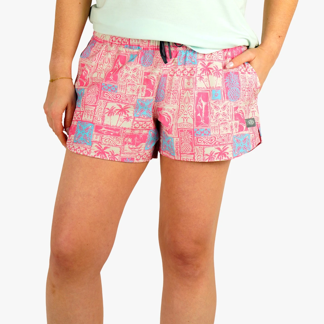 W230 Aftco Womens Printed Strike Shorts