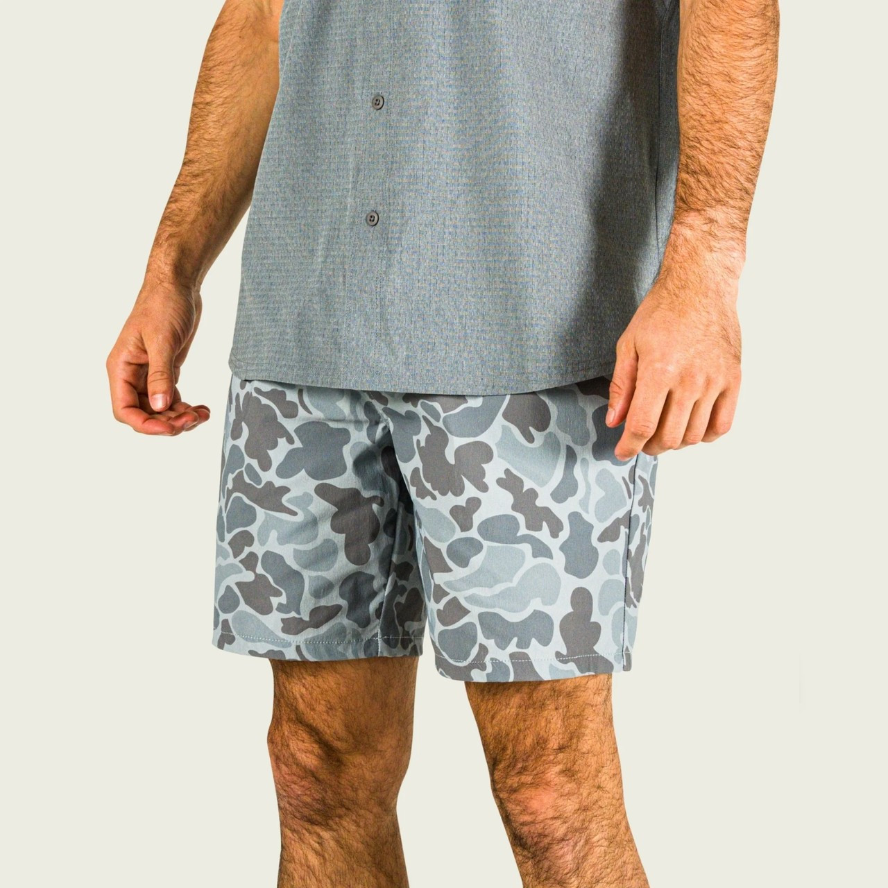 MWS3007 Marsh Wear Prime Hagood Shorts - Gray mallard Camo