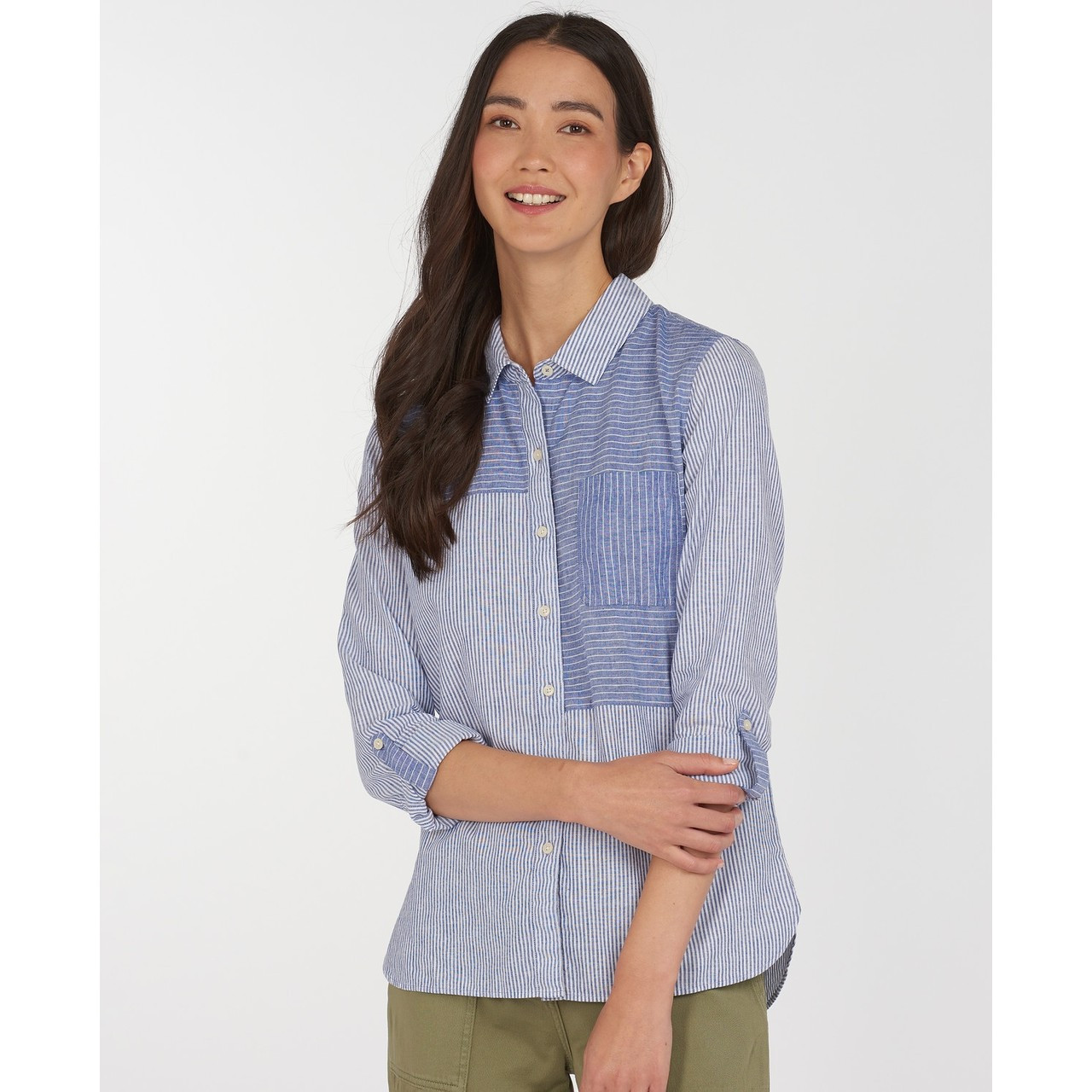 LSH1402 Barbour Womens Beachfront Pinstripe Shirt LSH1402 Barbour Womens Beachfront Pinstripe Shirt