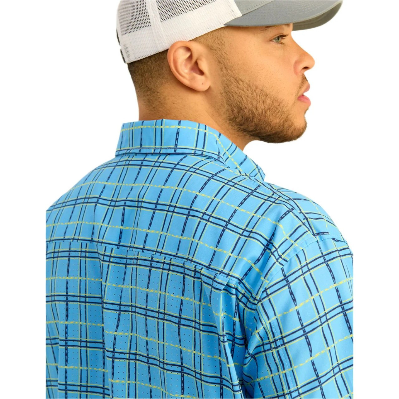 H1500220 Huk Tide Point Printed Short Sleeve Button-Down