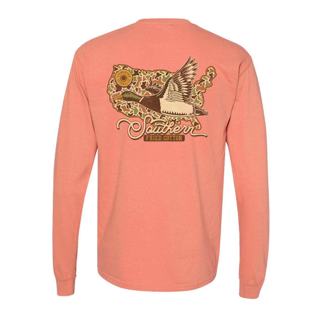 SFM32183 Southen Fried Cotton USA Droppin' In Long Sleeve Tee SFM32183 Southen Fried Cotton USA Droppin' In Long Sleeve Tee
