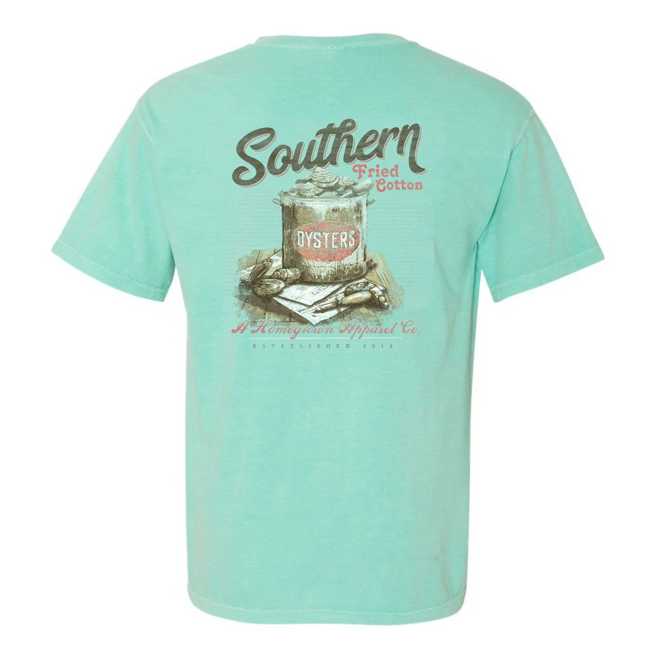 SFM12244 Southen Fried Cotton Bucket of Oysters Short Sleeve Tee SFM12244 Southen Fried Cotton Bucket of Oysters Short Sleeve Tee