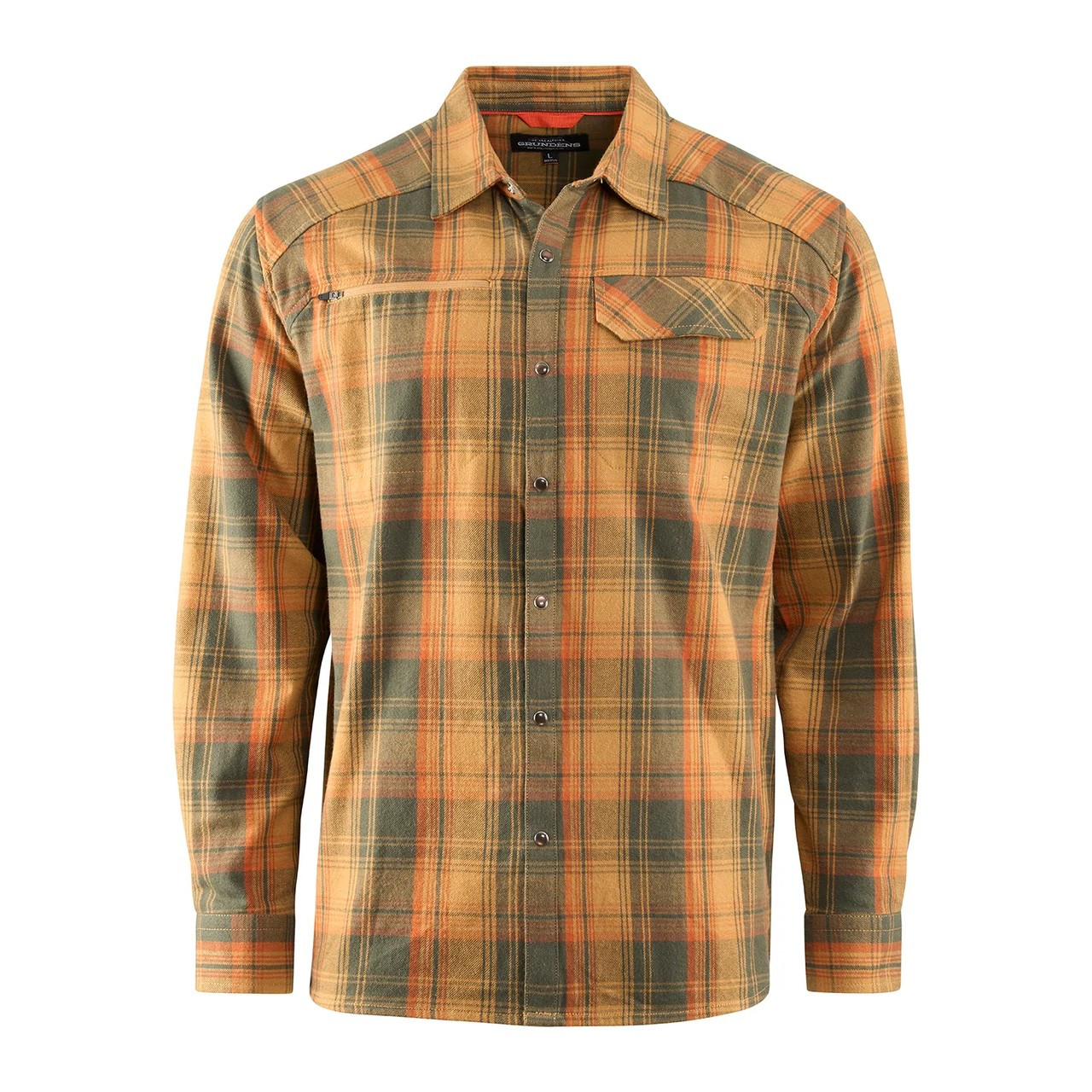 40117 Grundens Dispatch Flannel Shirt - Oak Plaid