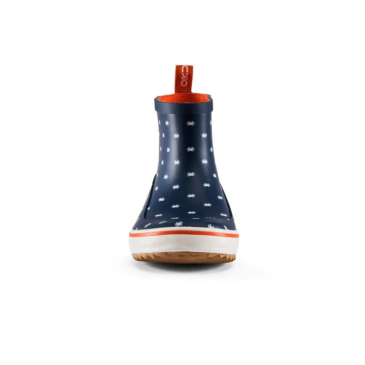 60065 Grundens Kid's Guppy Rain Boot - Navy Crab Print