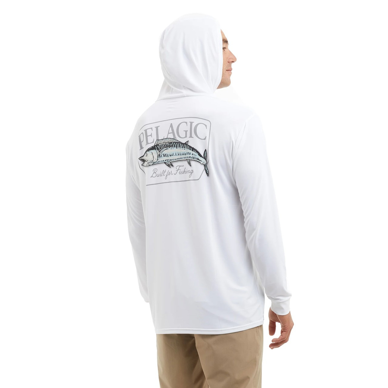 1015243006 Pelagic Aquatek Goione Wahoo'd Hooded Fishing Shirt