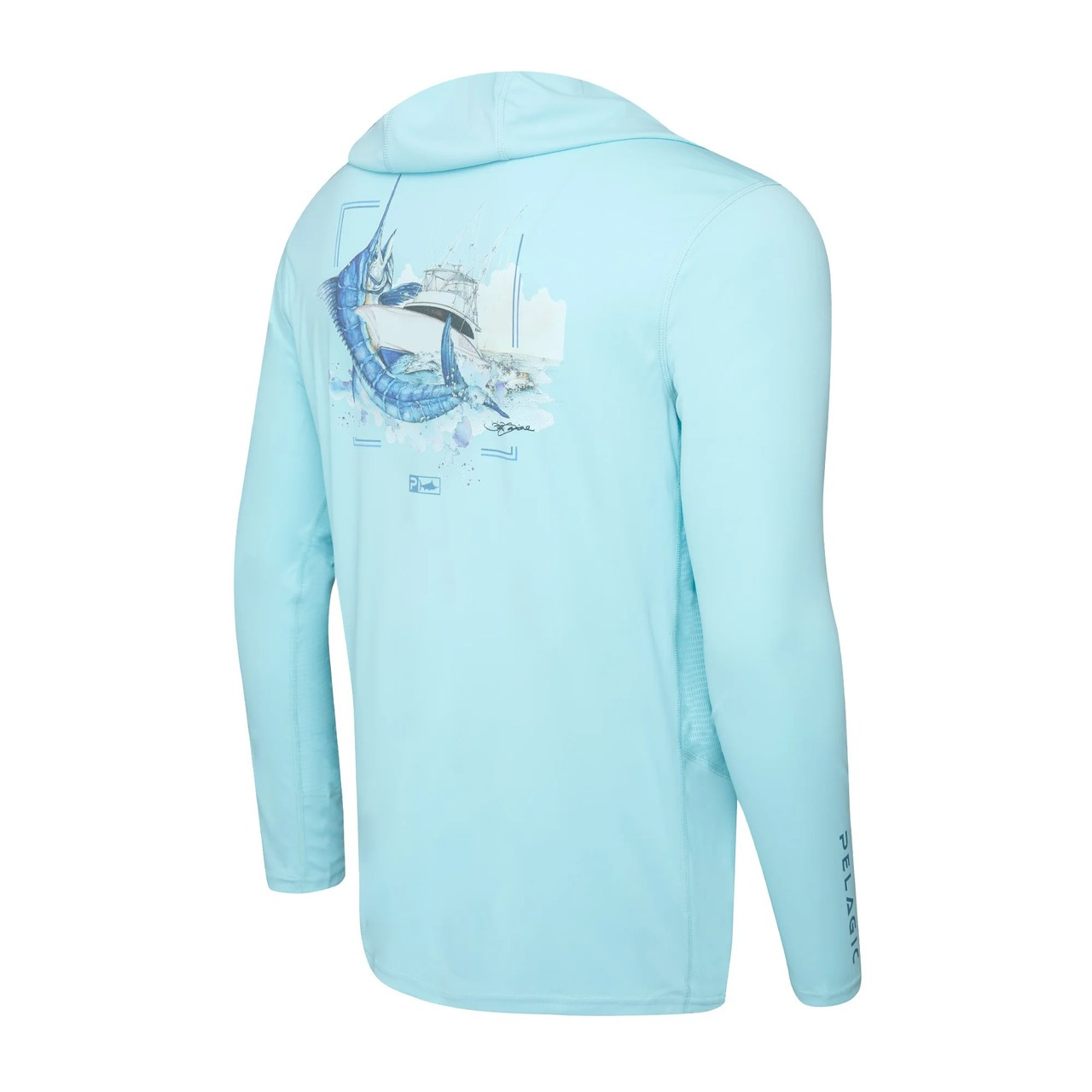 1015243015 Pelagic Vaportek Goione Boat Hooded Fishing Shirt