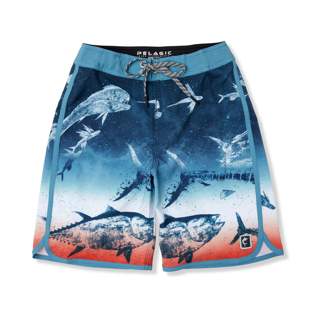 3001242002 Pelagic Youth High Spot Gyotaku Boardshort II