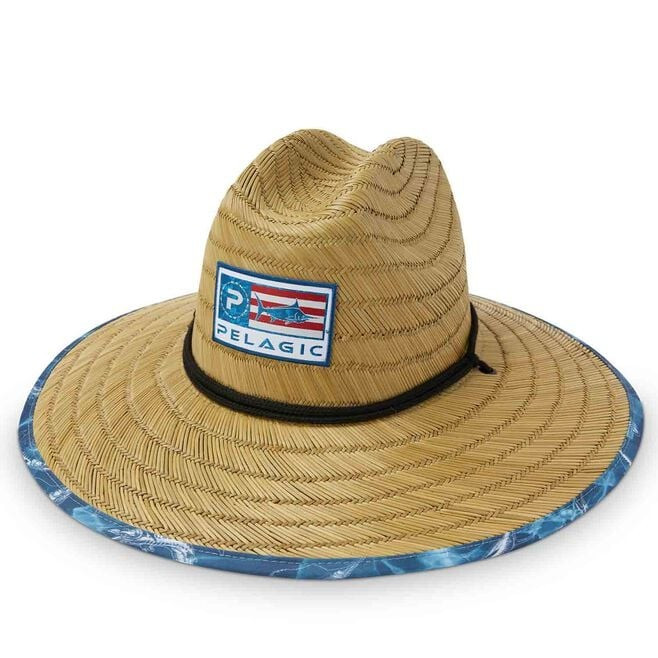 1205221000-KHA-1 Pelagic Americamo Baja Straw Hat