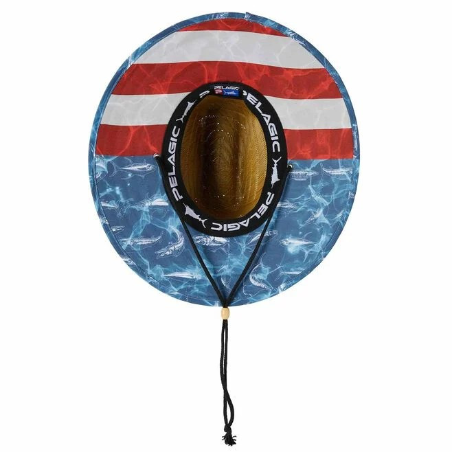 1205221000-KHA-1 Pelagic Americamo Baja Straw Hat