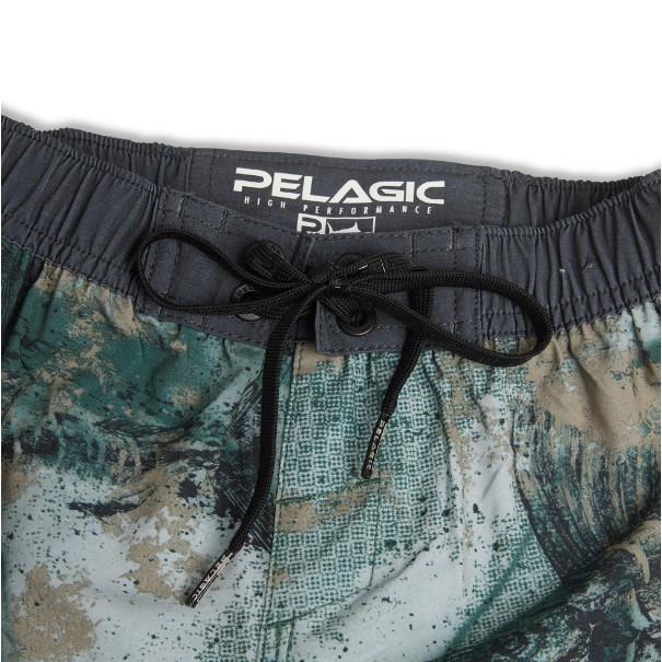 4001223004 Pelagic Kid's Strike Boardshorts - Open Seas Camo