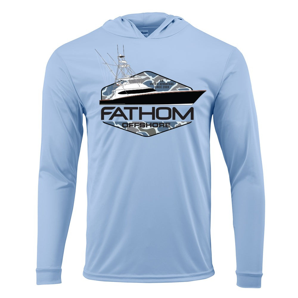 PS31 Fathom Offshore Sporty Camo Hooded Performance Tee
