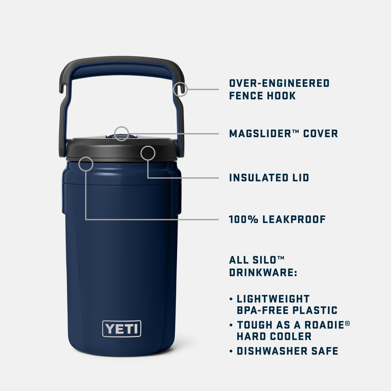 Yeti Silo 40oz Jug with Magslider Straw Cap
