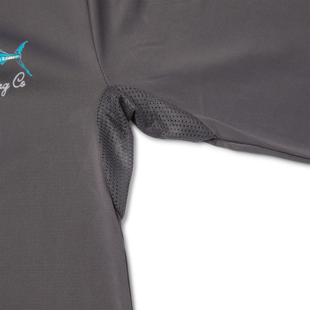 3015253001 Pelagic Youth Aquatek Hooded Fishing Shirt - Graphite