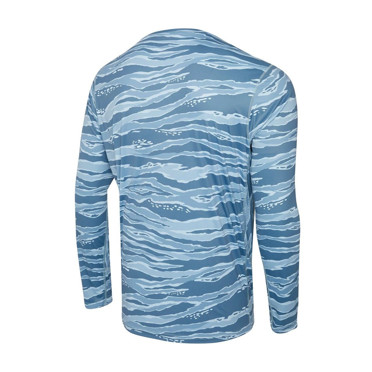 1015262002 Pelagic Vaportek Wahoo Camo Fishing Shirt - Petrol