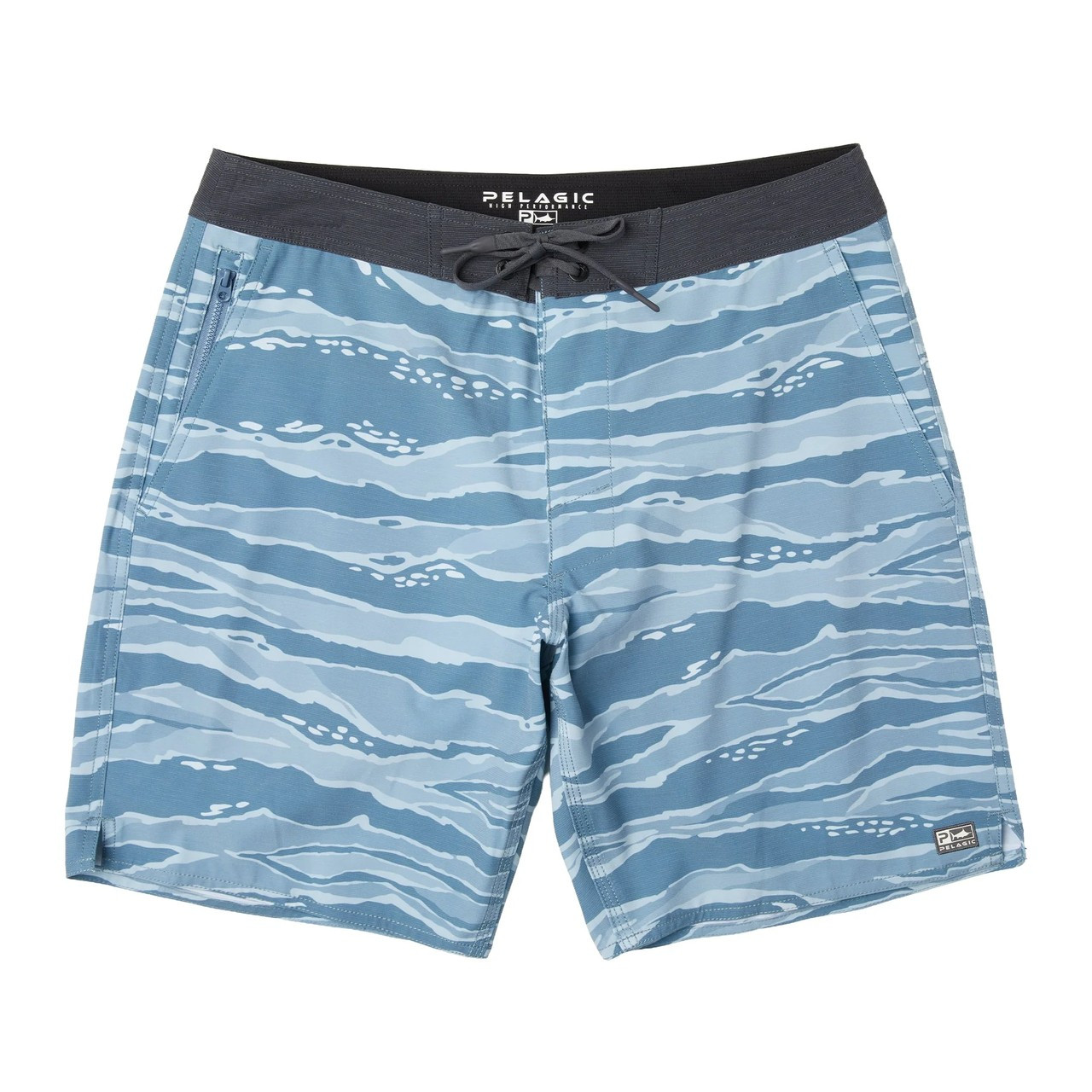 1001261003 Pelagic Ledge Wahoo Camo 18" Boardshorts - Petrol