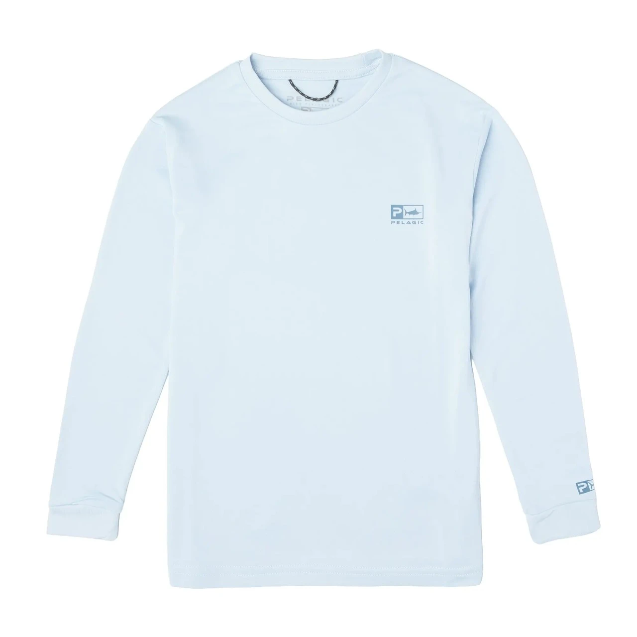 4015261011 Pelagic Kids Aquatek Goione Tuna Fishing Shirt - Light Blue
