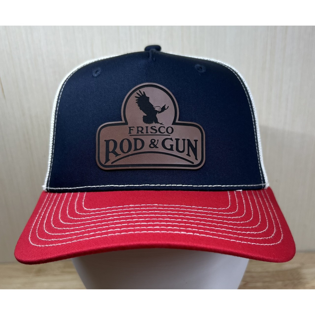 112FPC Frisco Rod & Gun Patch Printed Five Panel Champ Trucker Hat