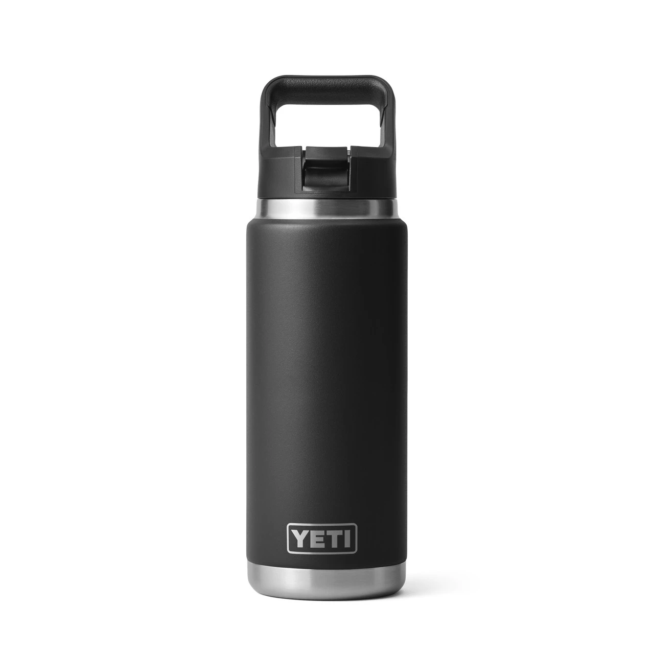 21071504106 Yeti 26oz Water Bottle with Color-Matched Straw Cap Black