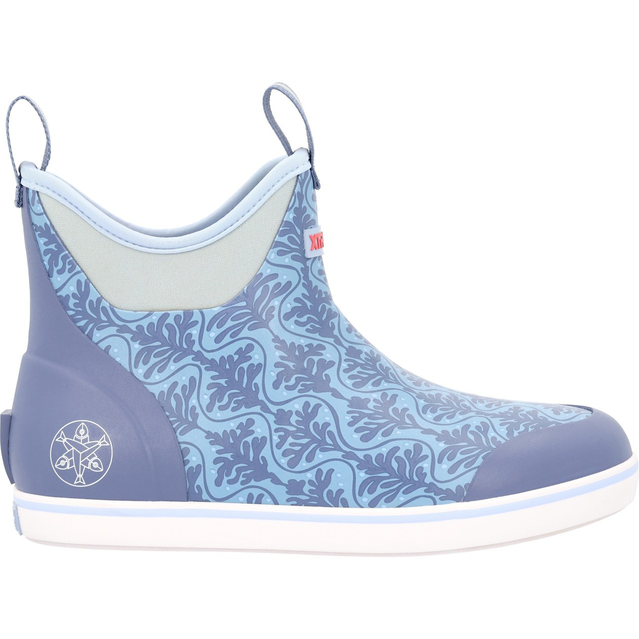 XTRATUF Women's Salmon Sisters 6 Inch Ankle Deck Boots - Dust Blue/Kelp