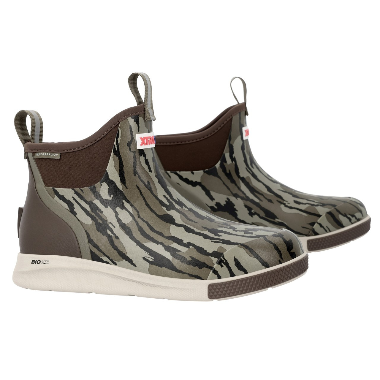 XTRATUF 6 Inch Ankle Deck Boots Sport - Mossy Oak Bottomland