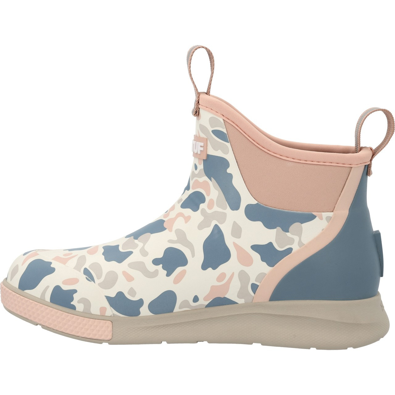 XTRATUF Women's 6 Inch Ankle Deck Boots Sport - Ivory Duck Camo