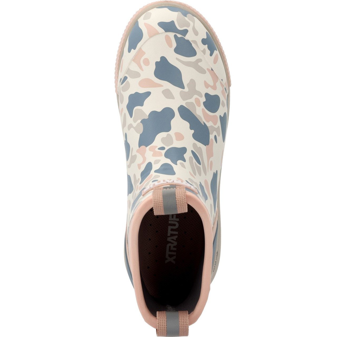 XTRATUF Women's 6 Inch Ankle Deck Boots Sport - Ivory Duck Camo
