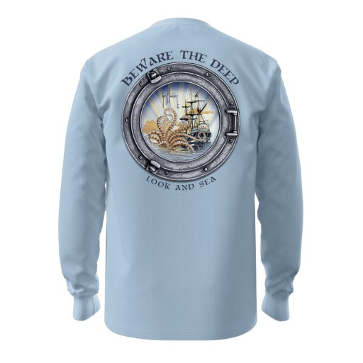 GHV57025-6FY1058 Guy Harvey Kids HarborLite Long Sleeve Tee - Porthole - Skyway