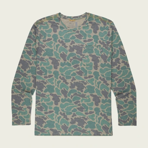Marsh Wear MWK2038 Buxton Long Sleeve Tech Tee GreenMallardCamo - Front
