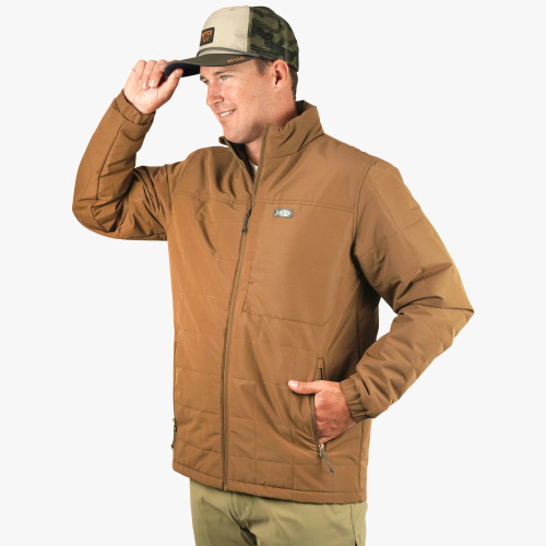 Aftco MJ57 Crosswind Puffer Jacket RubberBrown
