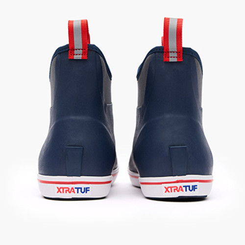 22733 XTRATUF Mens 6 Inch Ankle Deck Boot - NavyRed