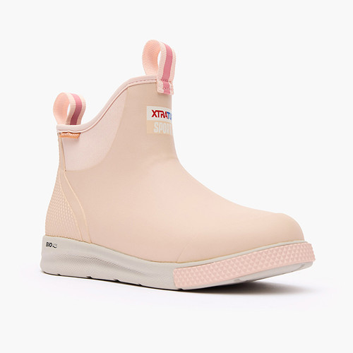 XTRATUF Women's 6 Inch Ankle Deck Boot Sport - Blush Peach