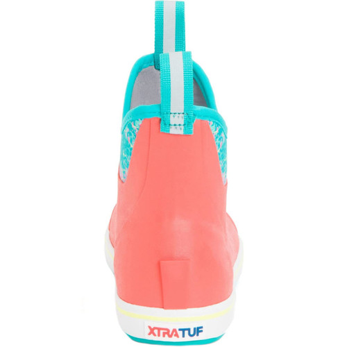 XWAB4CH XTRATUF Womens 6 Inch Ankle Deck Boot - Coral Coho