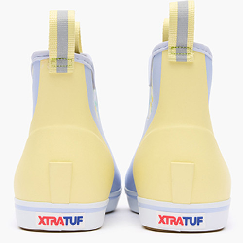 XWAB502 XTRATUF Womens 6 Inch Ankle Deck Boot - Periwinkle Lemon