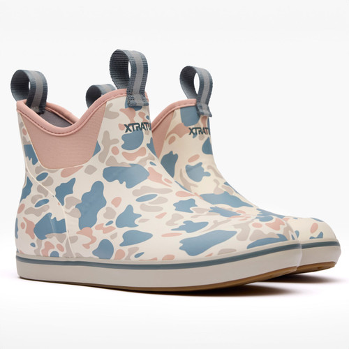 XWAB4DC XTRATUF Womens 6in Ankle Deck Boot - Ivory Duck Camo