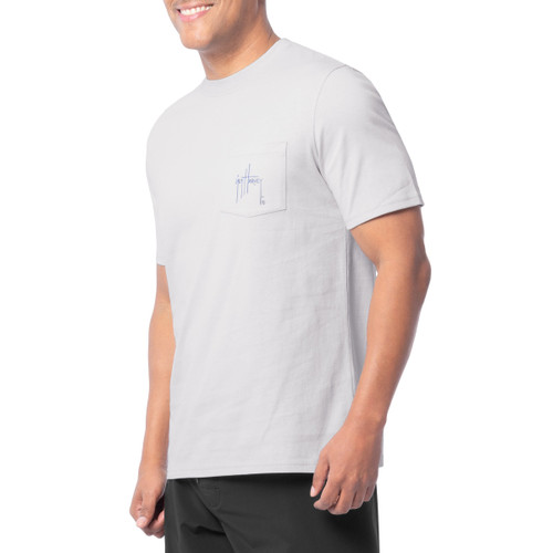 Guy Harvey 5SY1023 Mens Bill Collector Short Sleeve Pocket T-Shirt